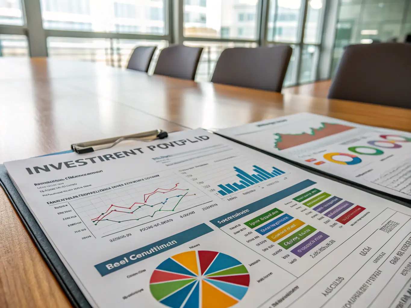 A diverse portfolio of investment options displayed visually, including stocks, bonds, real estate, and alternative investments, each represented by relevant icons and imagery.