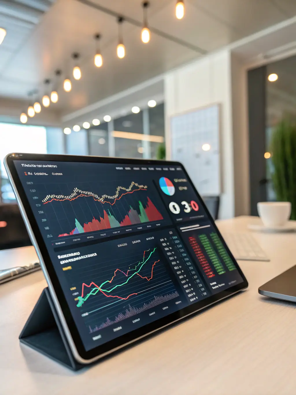 A diverse portfolio of investments displayed on a tablet, illustrating the importance of diversification in managing risk and protecting capital.